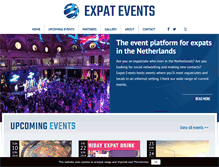Tablet Screenshot of expatevents.com